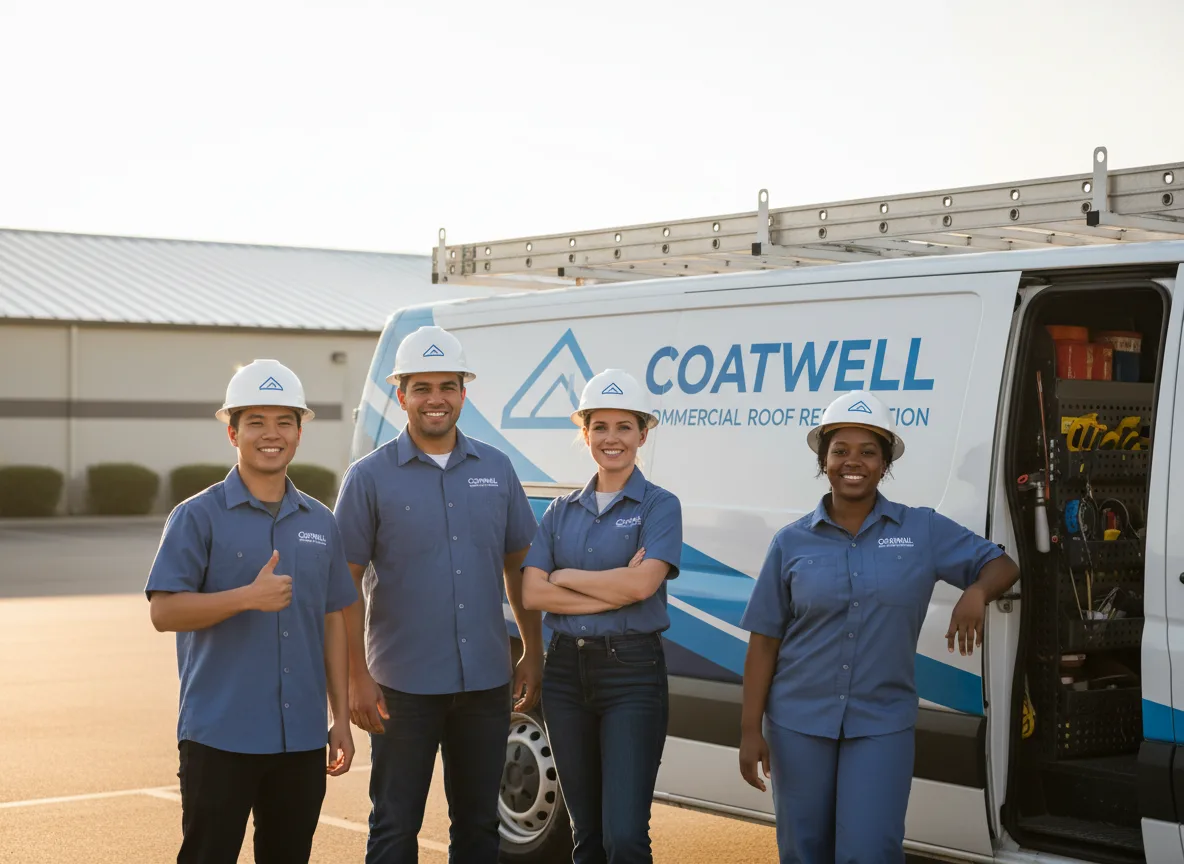 Commercial roof coating company in Trade, TN