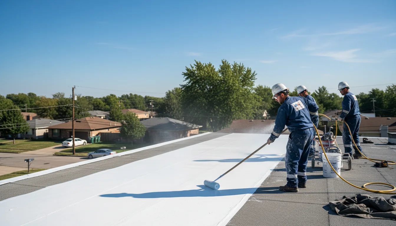 Commercial roof coating in Trade, TN near me